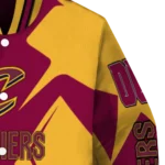 custom cleveland cavaliers spider mark wine varsity jacket best selling.webp