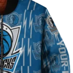custom dallas mavericks bolt stripe blue bomber jacket best selling
