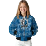 custom dallas mavericks bolt stripe blue bomber jacket best selling
