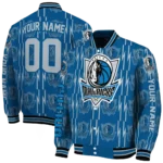 custom dallas mavericks bolt stripe blue varsity jacket best selling.webp
