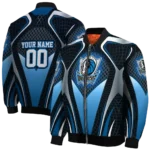 custom dallas mavericks mesh chest black bomber jacket best selling