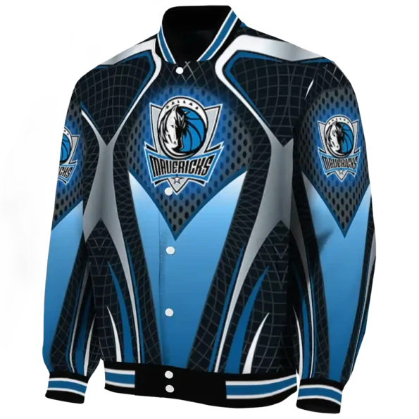 custom dallas mavericks mesh chest black varsity jacket best selling.webp
