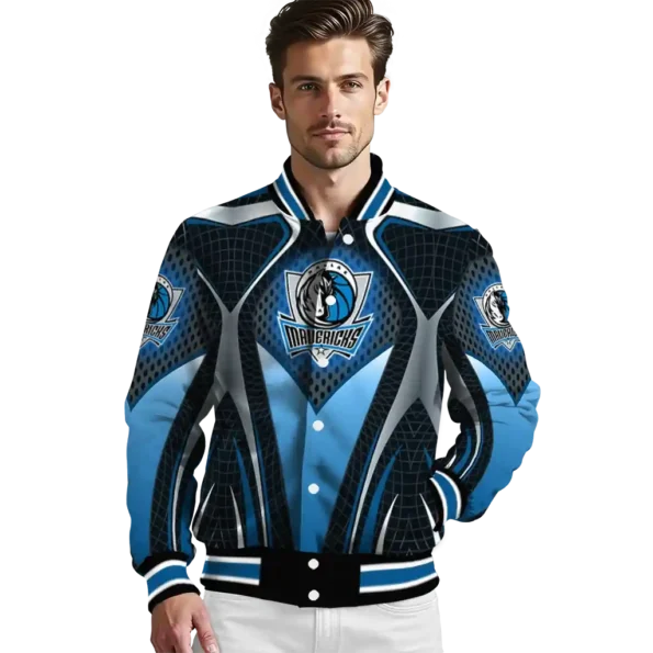 custom dallas mavericks mesh chest black varsity jacket high quality.webp