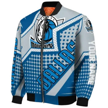custom dallas mavericks star burst blue bomber jacket best selling
