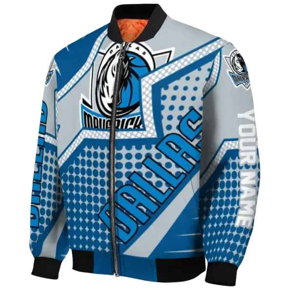 custom dallas mavericks star burst blue bomber jacket best selling