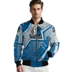 custom dallas mavericks star burst blue bomber jacket best selling