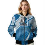 custom dallas mavericks star burst blue bomber jacket best selling