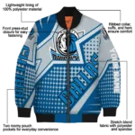 custom dallas mavericks star burst blue bomber jacket best selling