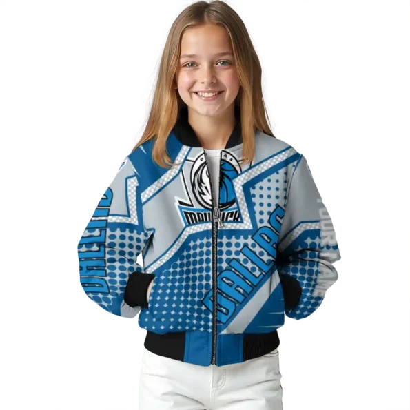custom dallas mavericks star burst blue bomber jacket top rated