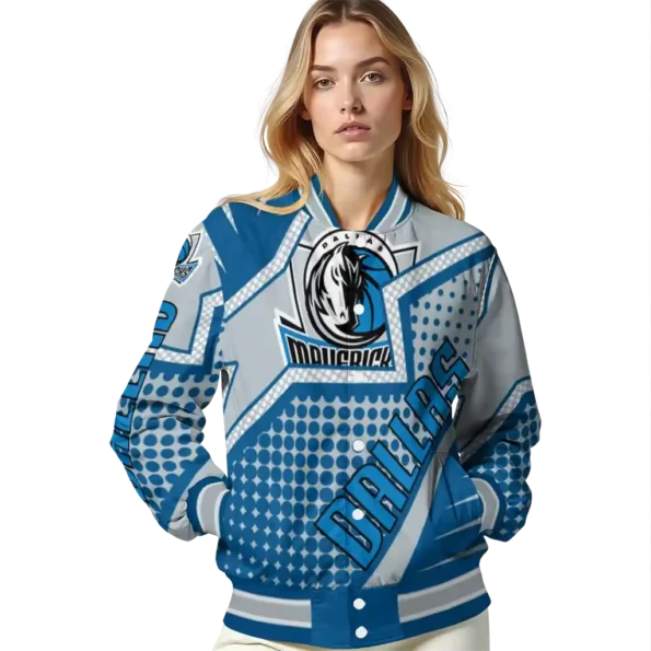 custom dallas mavericks star burst blue varsity jacket latest model.webp
