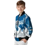 custom dallas mavericks winged blaze blue white bomber jacket best selling