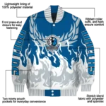 custom dallas mavericks winged blaze blue white varsity jacket best selling.webp