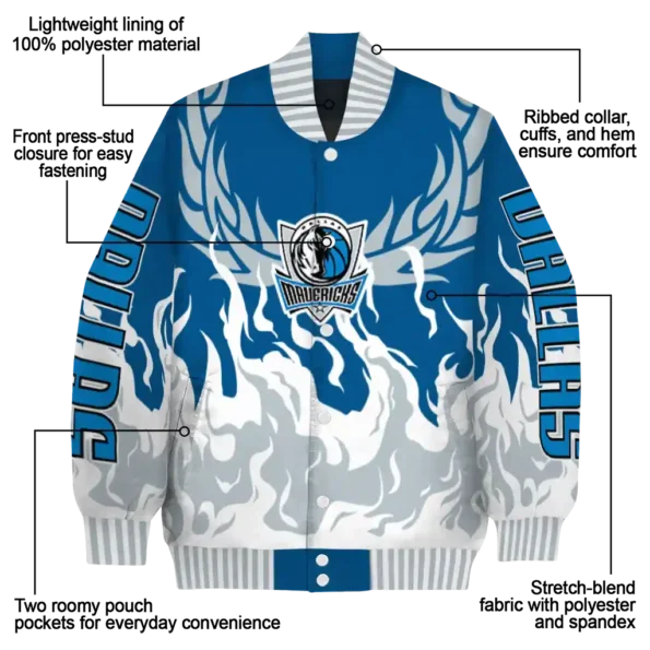 custom dallas mavericks winged blaze blue white varsity jacket new arrival.webp