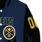 custom denver nuggets flame border blue black varsity jacket best selling.webp