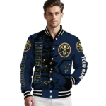 custom denver nuggets hexagon cluster blue black varsity jacket best selling.webp