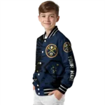 custom denver nuggets hexagon cluster blue black varsity jacket best selling.webp