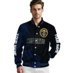 custom denver nuggets hexagon mesh blue black varsity jacket best selling.webp