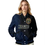 custom denver nuggets hexagon mesh blue black varsity jacket best selling.webp