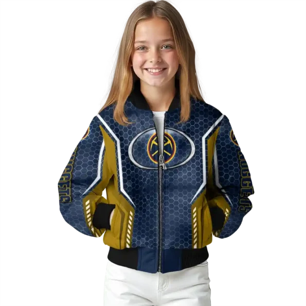 custom denver nuggets power plate blue bomber jacket top rated