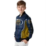 custom denver nuggets power plate blue bomber jacket best selling