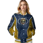 custom denver nuggets power plate blue varsity jacket best selling.webp