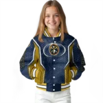 custom denver nuggets power plate blue varsity jacket best selling.webp