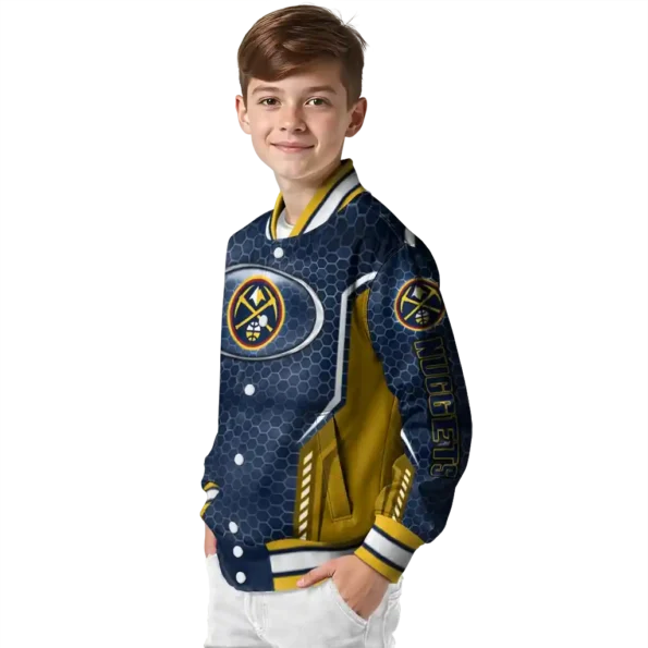 custom denver nuggets power plate blue varsity jacket trendy.webp