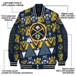 custom denver nuggets pyramid shapes blue varsity jacket best selling.webp