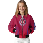 custom detroit pistons chevron arrow red bomber jacket best selling