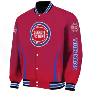 custom detroit pistons chevron arrow red varsity jacket best selling.webp