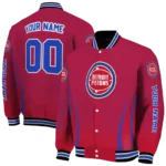 custom detroit pistons chevron arrow red varsity jacket best selling.webp