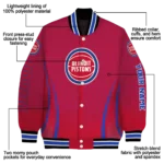 custom detroit pistons chevron arrow red varsity jacket best selling.webp
