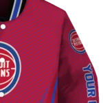custom detroit pistons chevron arrow red varsity jacket best selling.webp