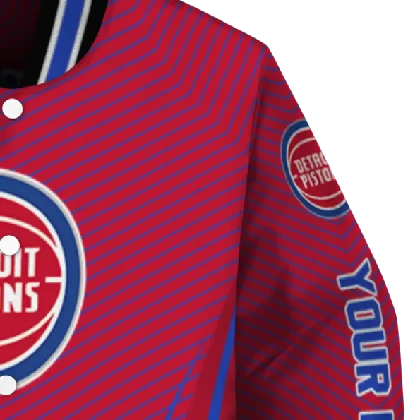 custom detroit pistons chevron arrow red varsity jacket premium grade.webp