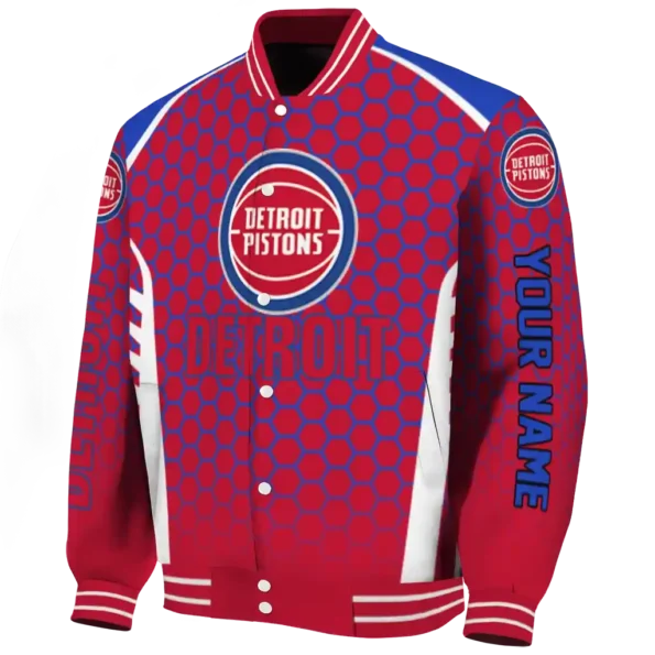 custom detroit pistons hexagon grid red varsity jacket best selling.webp