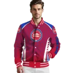 custom detroit pistons hexagon grid red varsity jacket best selling.webp
