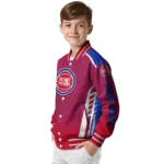 custom detroit pistons hexagon grid red varsity jacket best selling.webp