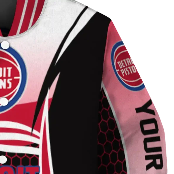 custom detroit pistons mesh effect red black varsity jacket premium grade.webp