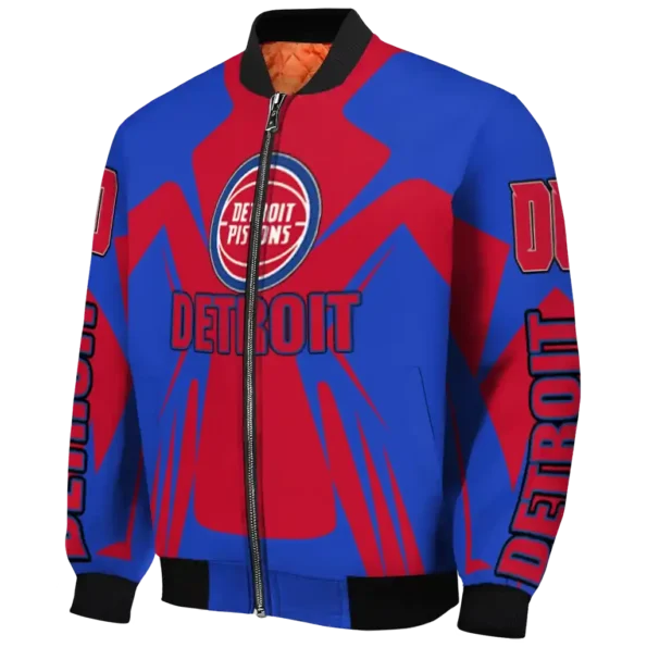 custom detroit pistons spider mark red bomber jacket best selling