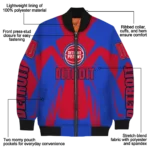 custom detroit pistons spider mark red bomber jacket best selling