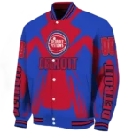 custom detroit pistons spider mark red varsity jacket best selling.webp