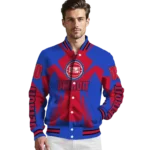 custom detroit pistons spider mark red varsity jacket best selling.webp
