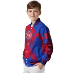 custom detroit pistons spider mark red varsity jacket best selling.webp