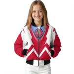 custom detroit pistons v stripes red white bomber jacket best selling
