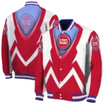 custom detroit pistons v stripes red white varsity jacket best selling.webp