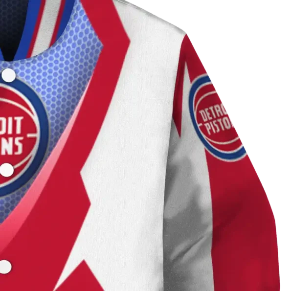 custom detroit pistons v stripes red white varsity jacket premium grade.webp