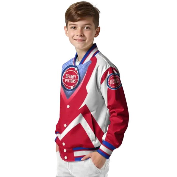 custom detroit pistons v stripes red white varsity jacket trendy.webp