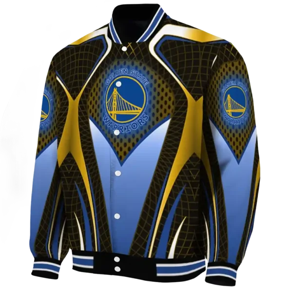custom golden state warriors mesh chest black varsity jacket best selling.webp
