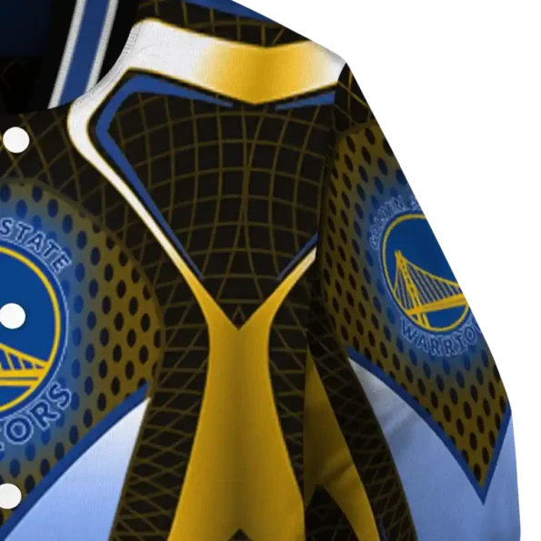 custom golden state warriors mesh chest black varsity jacket premium grade.webp