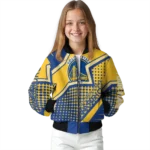 custom golden state warriors star burst blue bomber jacket best selling